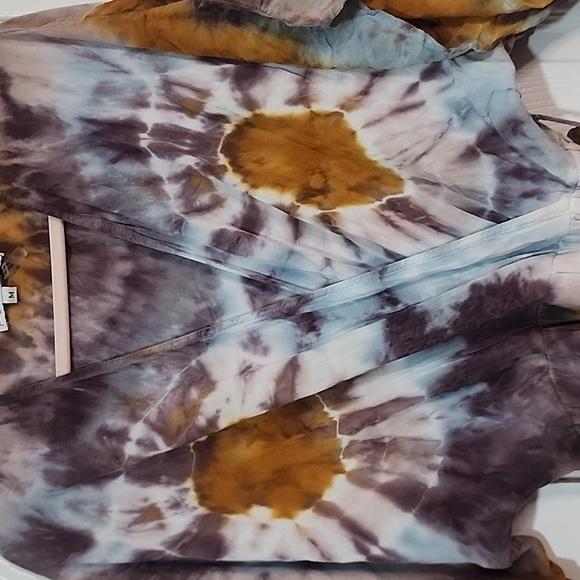 Young fabulous & broke hi-lo mock wrap dress tie-dye - Picture 7 of 8